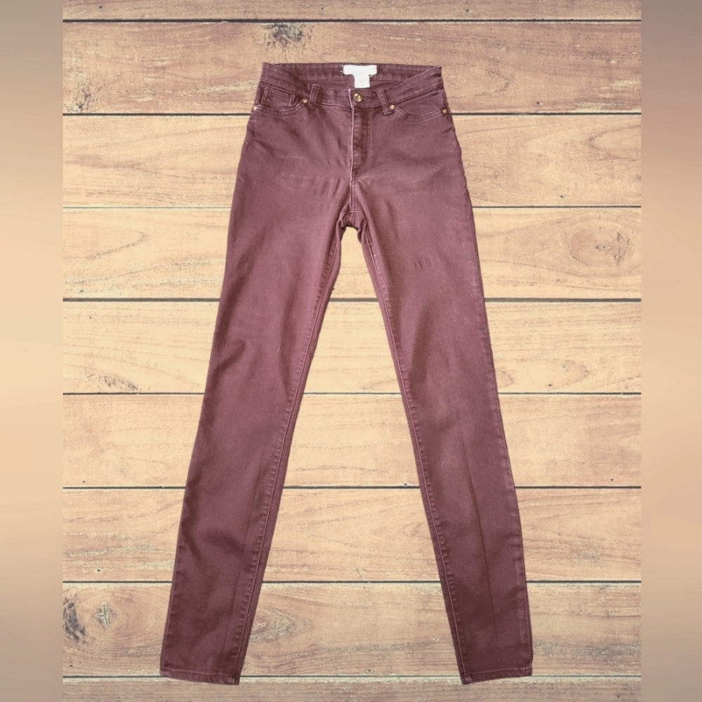 Burgundy Jeggings